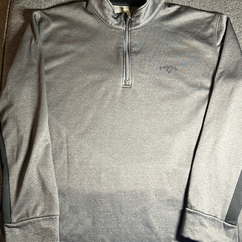 Black And Gray Callaway Golf 1/4 Zip Men’s Size XXL